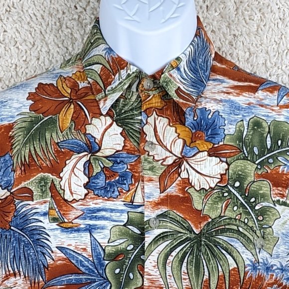 Pierre Cardin* Men's Short Sleeve Button Down Straight Hem Pocket Shirt~ Medium - Picture 5 of 12